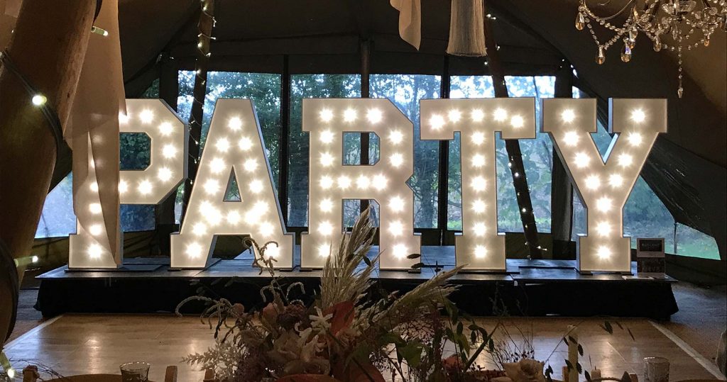 Large light up letters for your party