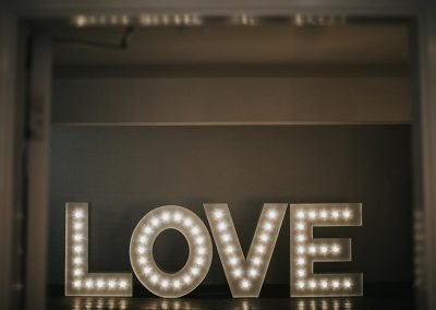 Lighted LOVE letters for your anniversary from Ray of Light Letters, Yorkshire and Lincolnshire